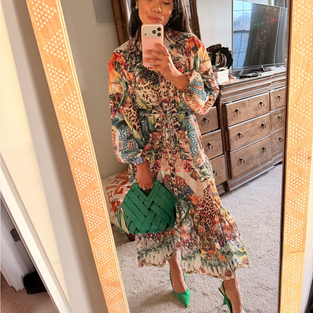 Beulah Multicolor Botanical & Animal Print Maxi Dress - Picture 8 of 8